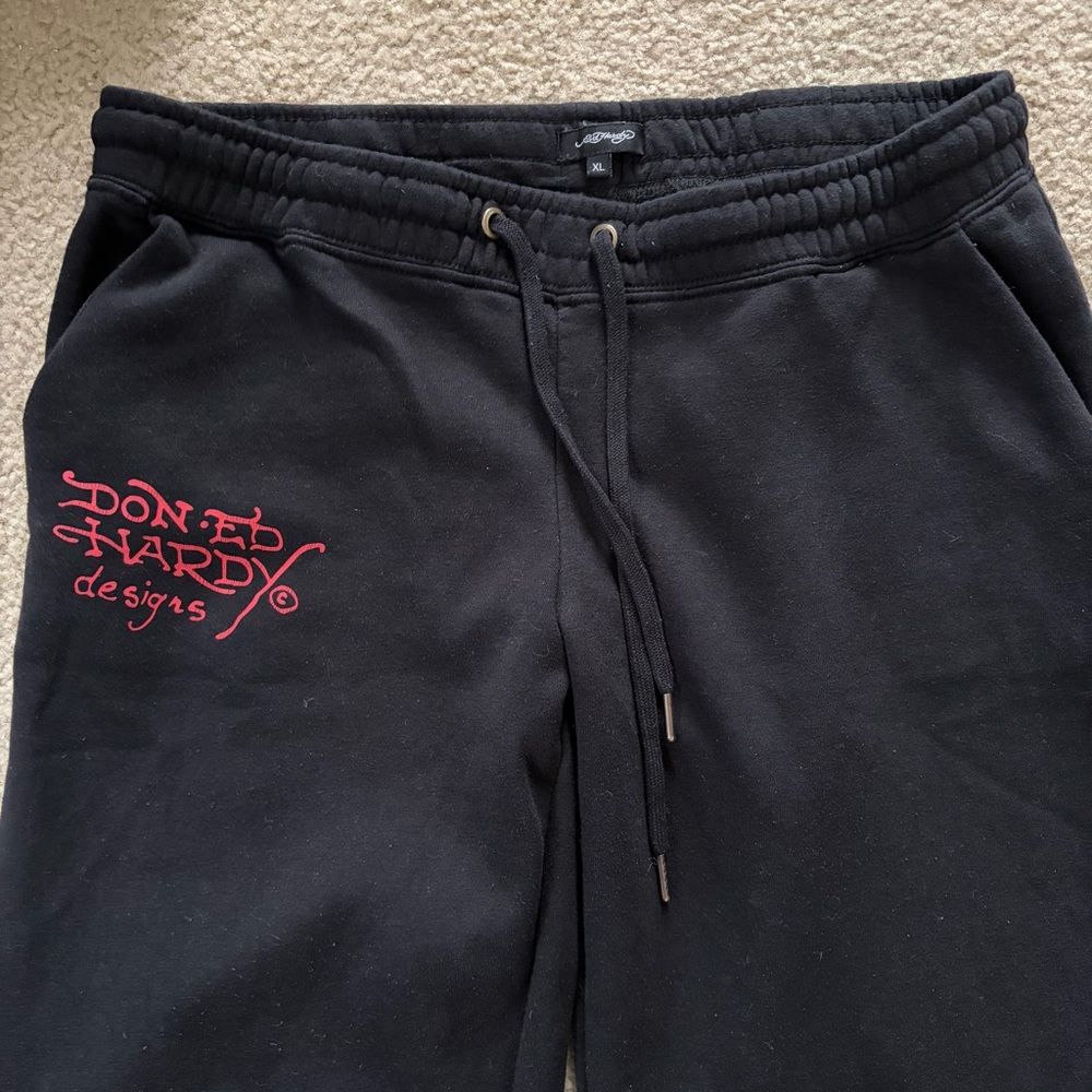 Ed Hardy | LKS SKULL BLACK FLARED SWEATPANT - Picture 4 of 8
